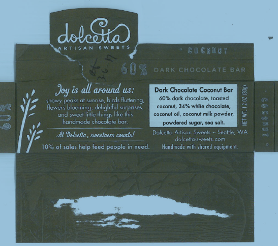 Dolcetta Artisan Sweets Issues Allergy Alert on Undeclared Soy and Milk in Chocolate Confections